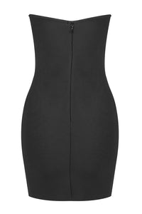 Cup Deep Plunge Bodycon Dress