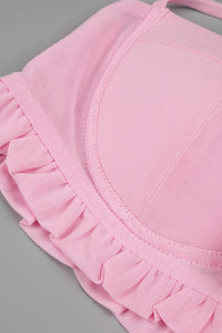 Tops con tirantes y faldas largas en color rosa