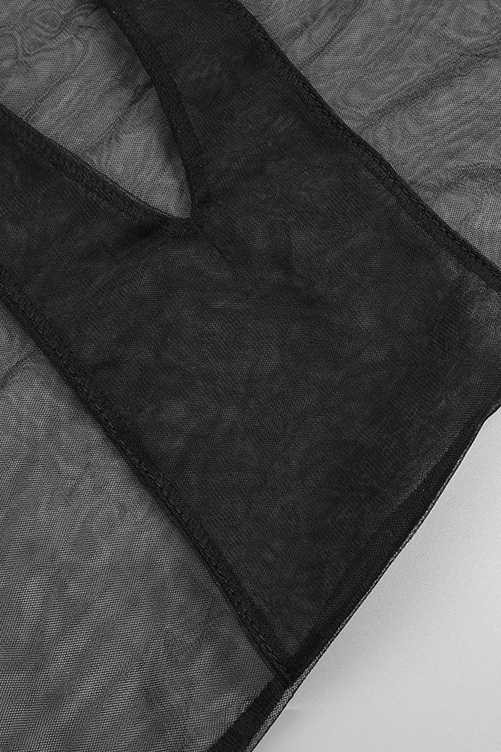 Double-breasted Clasp Coat Tulle Long Dress