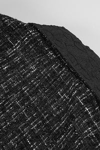 Double-breasted Clasp Coat Tulle Long Dress