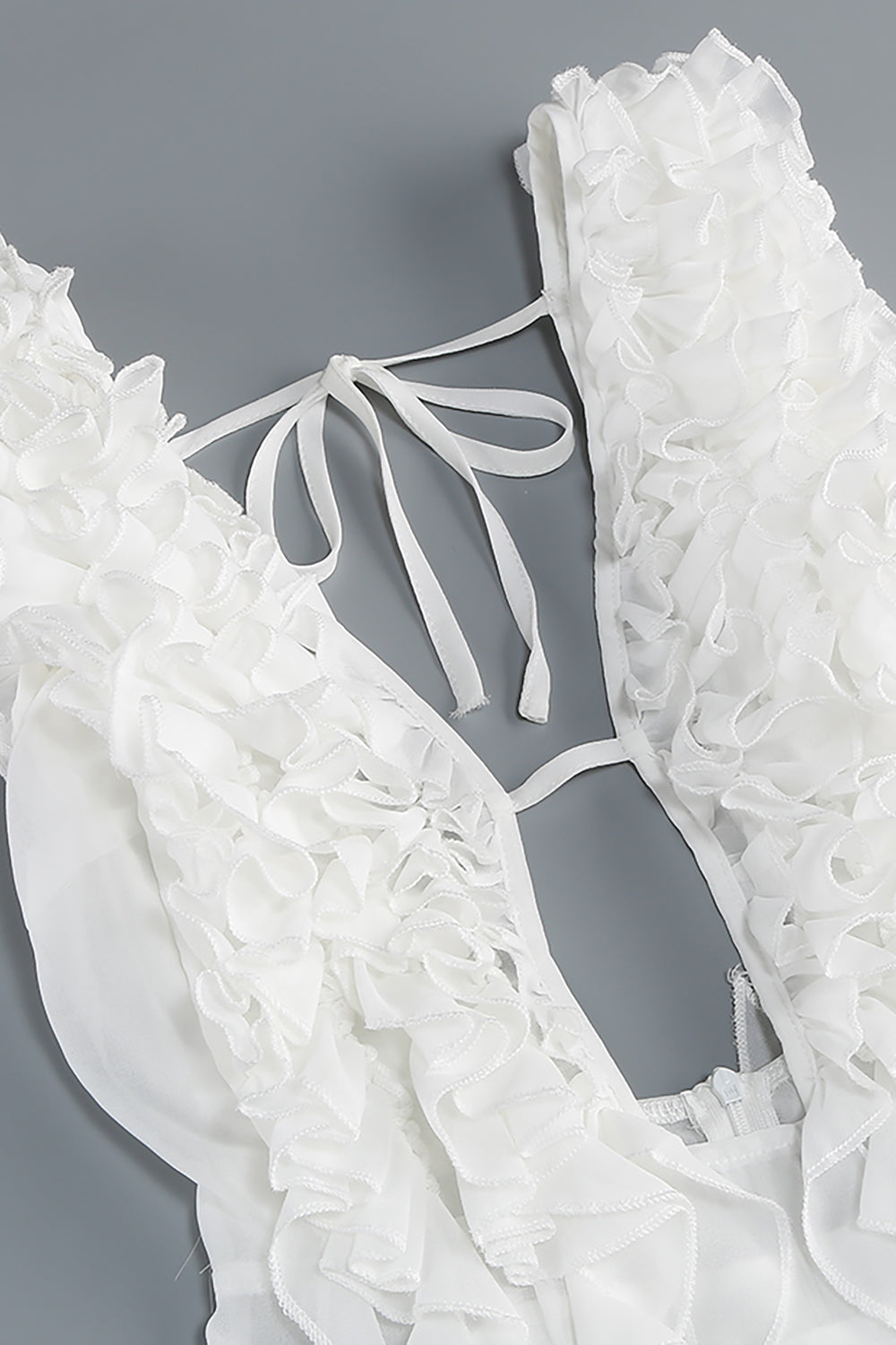 Drama Pleat Ruffle Maxi Dress