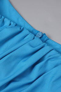 Drape Disconnect Cut Out Maxi Dress