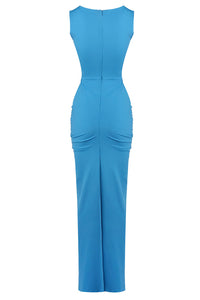 Drape Disconnect Cut Out Maxi Dress