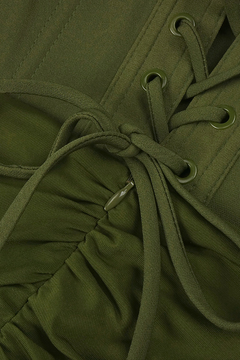 Draped Halterneck Maxi Dress