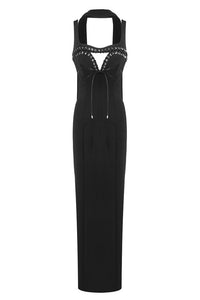 Embellished Cutout Maxi Dress