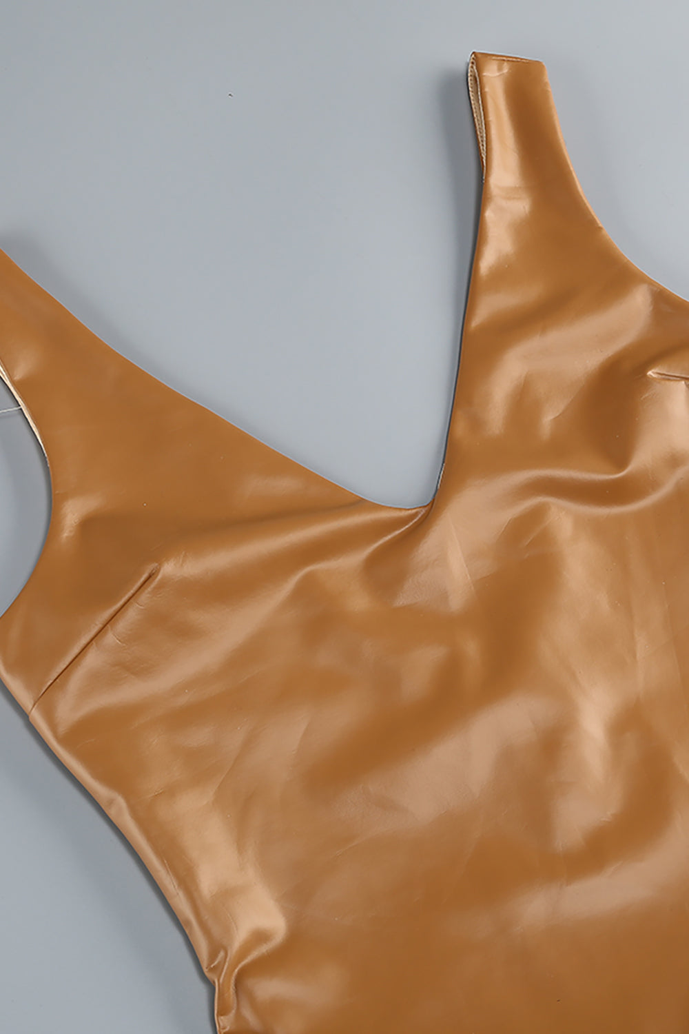 Faux Fur-Trim Bodysuit