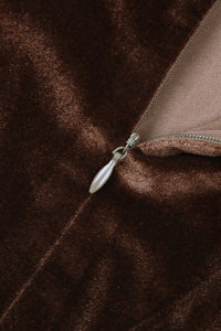 Feather-Trim Strapless Bustier Midi Dress