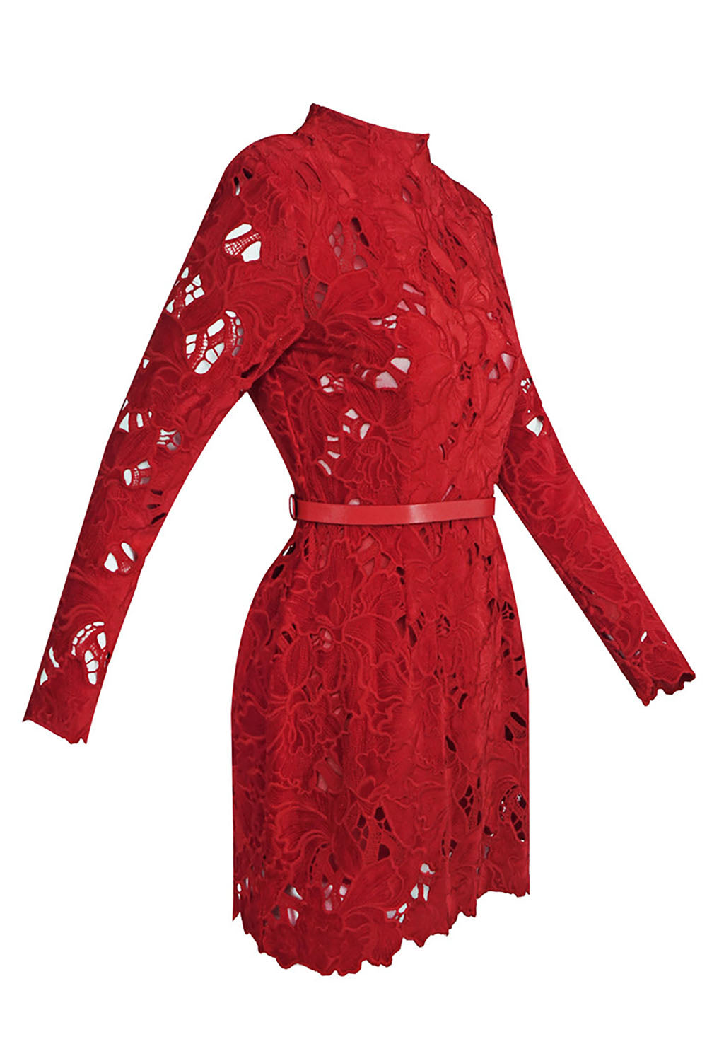 Floral Embroidered Mini Dress