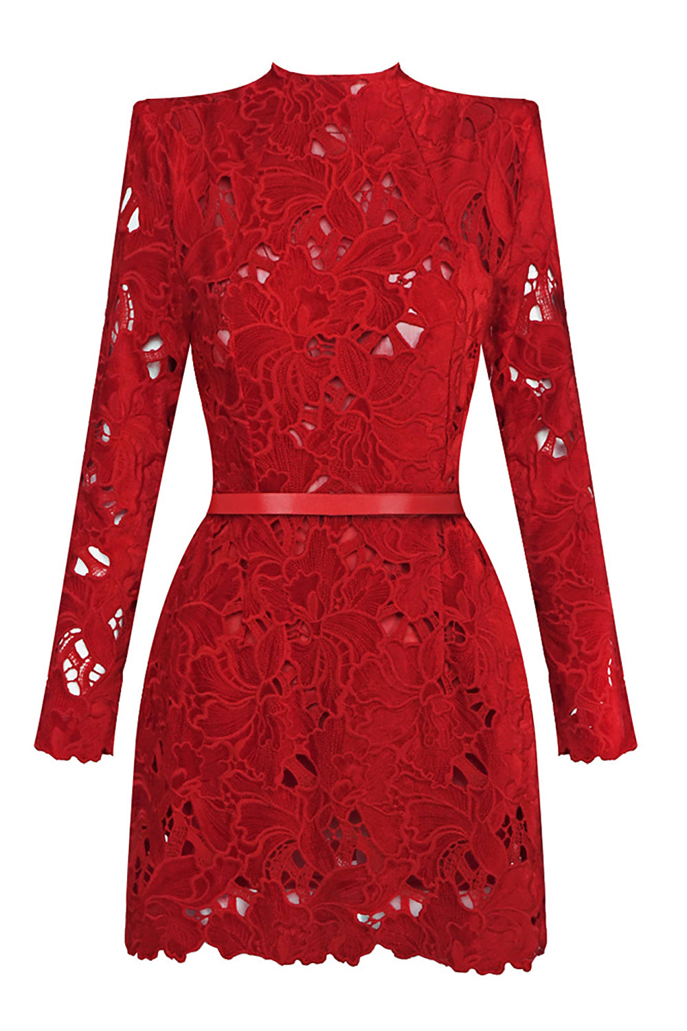 Floral Embroidered Mini Dress