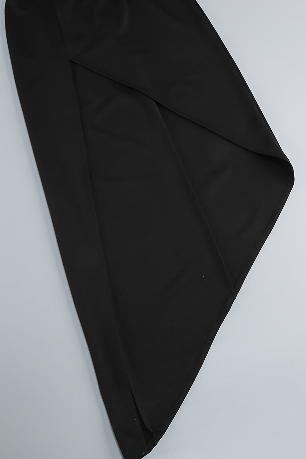 Floral Crystal Applique High-Slit Dress