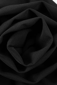 Haut bandage de style bustier avec appliques de fleurs en noir
