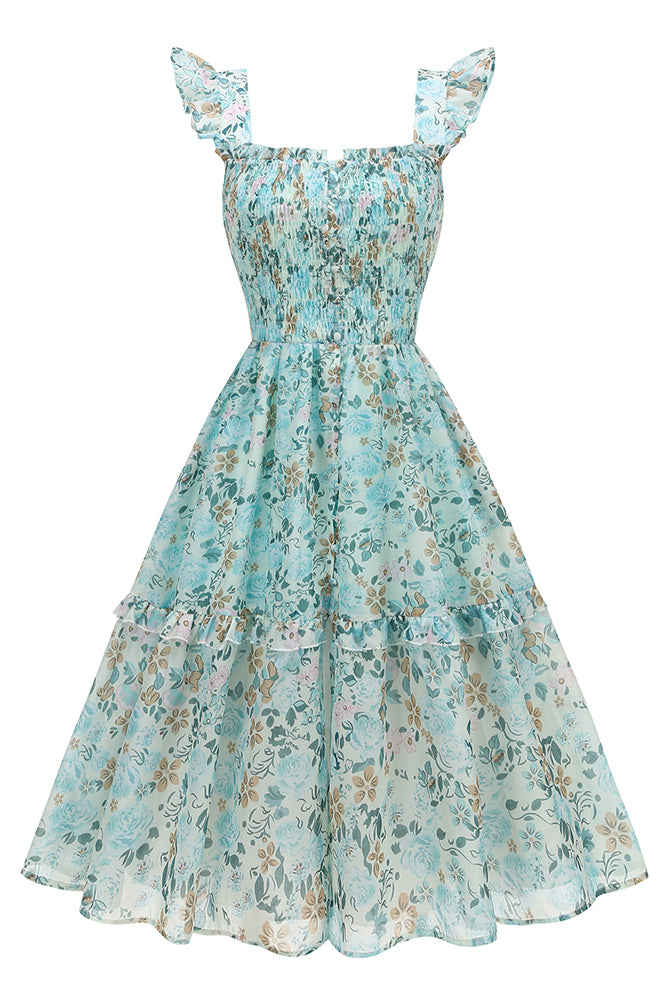 Flutter Sleeve Midi Dress