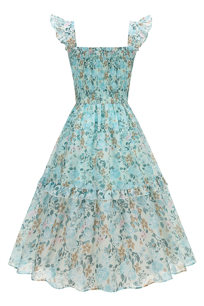 Flutter Sleeve Midi Dress