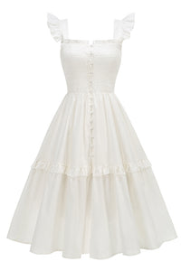 Flutter Sleeve Midi Dress