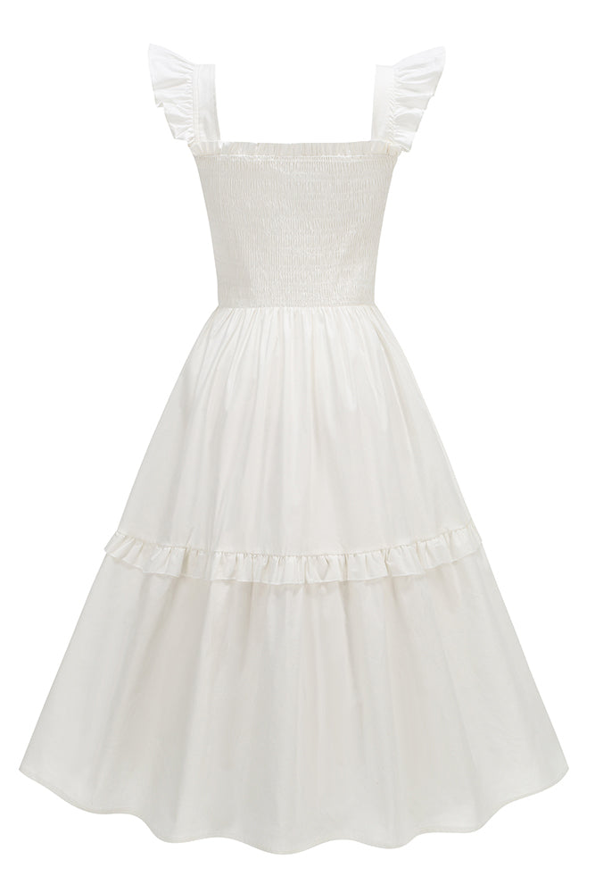 Flutter Sleeve Midi Dress