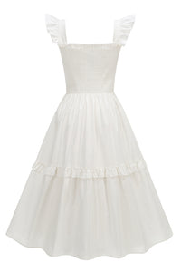 Flutter Sleeve Midi Dress