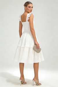 Flutter Sleeve Midi Dress