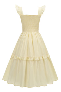 Flutter Sleeve Midi Dress