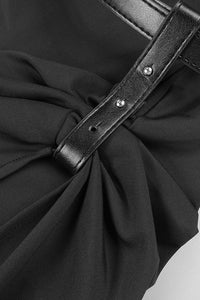 Halter-neck Form-Fitting Belt Dress