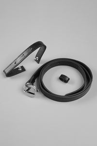 Halter-neck Form-Fitting Belt Dress