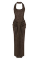 Halter-neck Maxi Dress