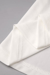 Halter Backless Gathered Dress in Ivory