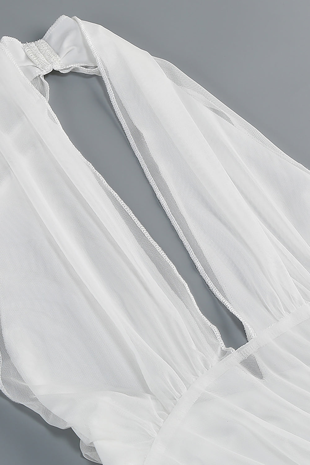 Halter Backless Tulle Gown