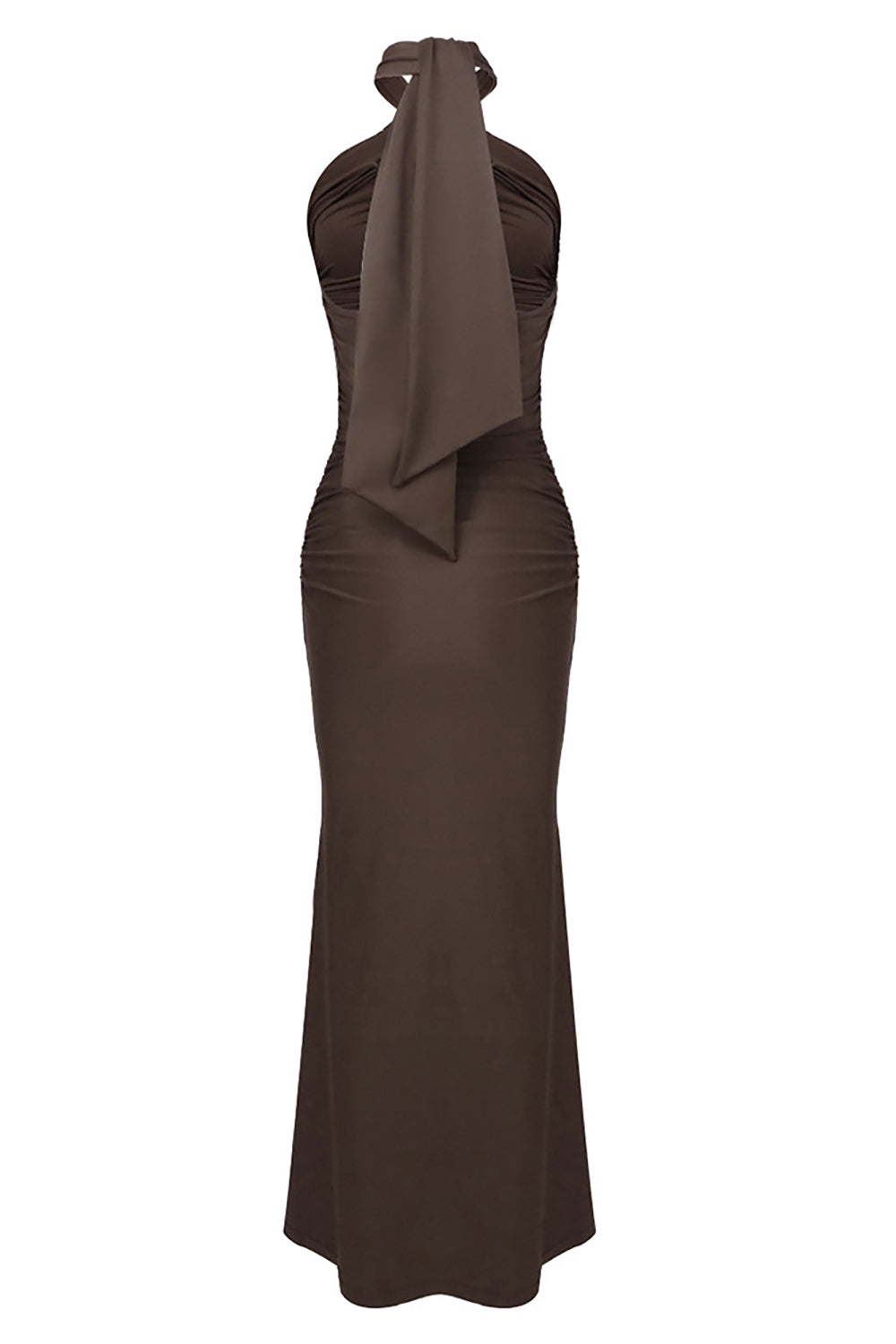 Halter Cross Neck Cut Out Gown