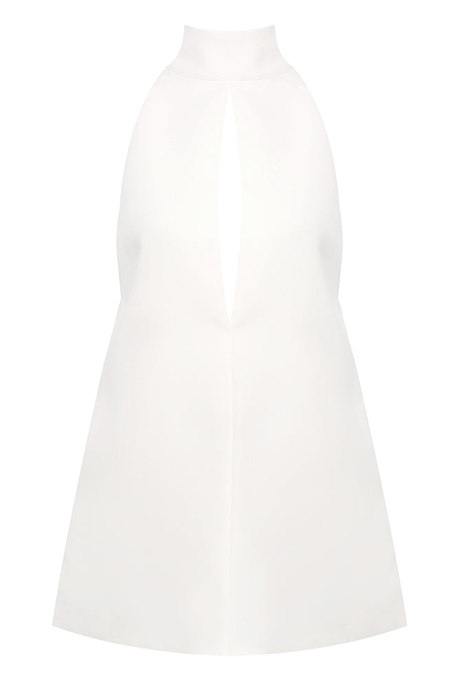 Halter Hollow Out Mini Dress