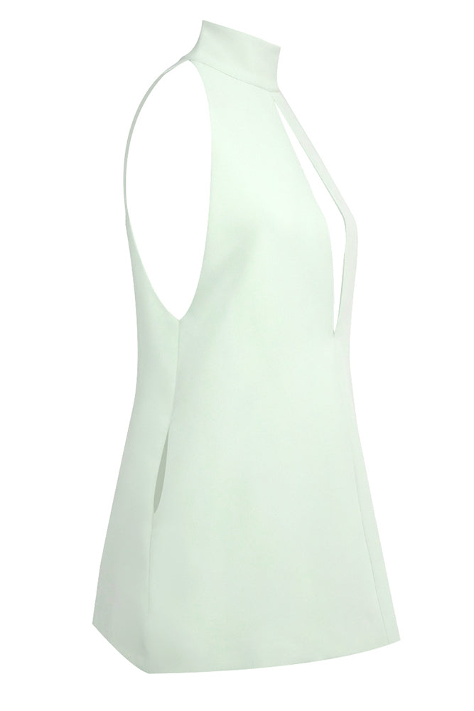 Halter Hollow Out Mini Dress