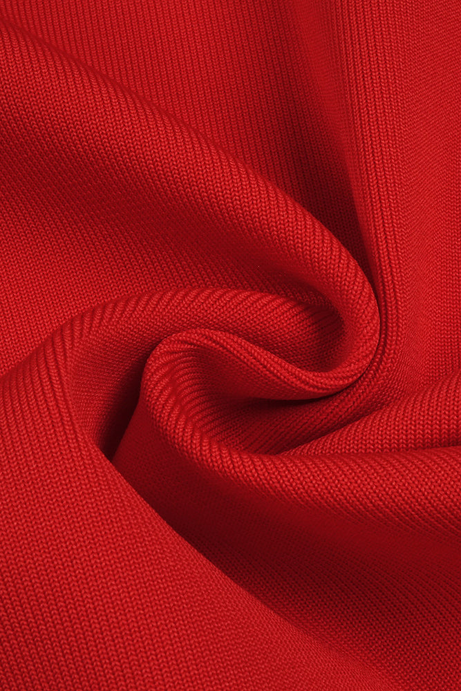 Halter Hollow Out Maxi Bandage Dress