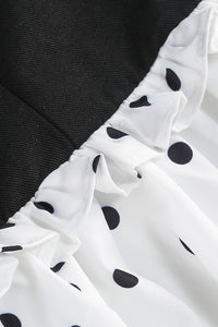 Halter Pearl Polka Dots A-line Dress