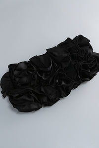 Halter Rose Floral Corset Dress in Black Red