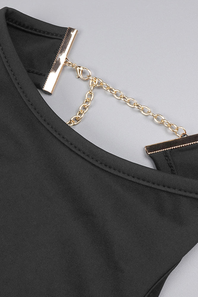 Halter Backless Colorblock Pleated Maxi Dress