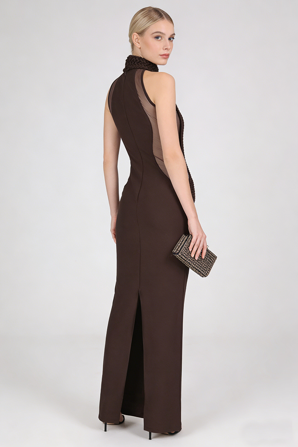 Halter Neck Sleeveless Gown