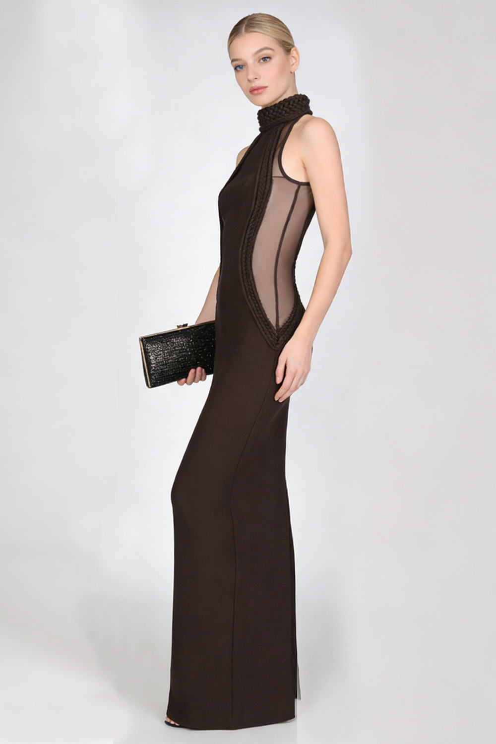 Halter Neck Sleeveless Gown