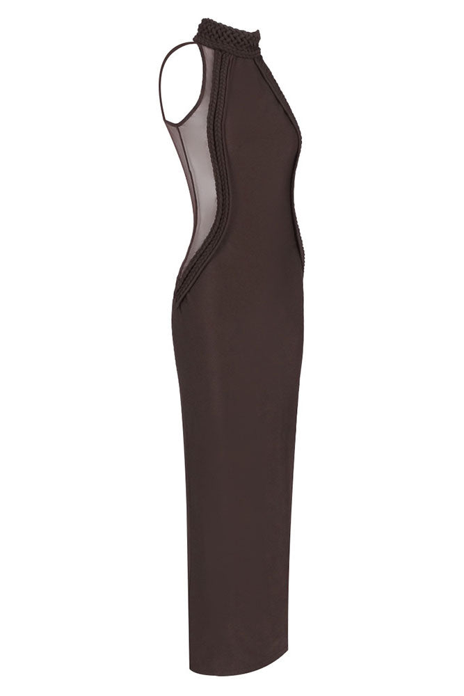 Halter Neck Sleeveless Gown