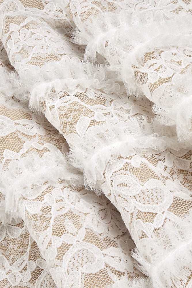 Halter Open Back Lace Wedding Gown