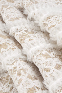 Halter Open Back Lace Wedding Gown