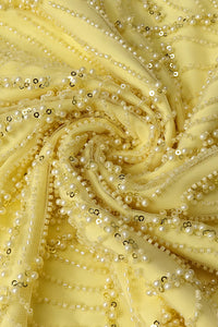 Halterneck Bowknot Beaded Gown