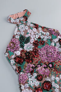 Halter Open Back Mini Dress