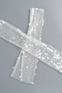 Handmade Sequin Chain Semi Sheer Dress