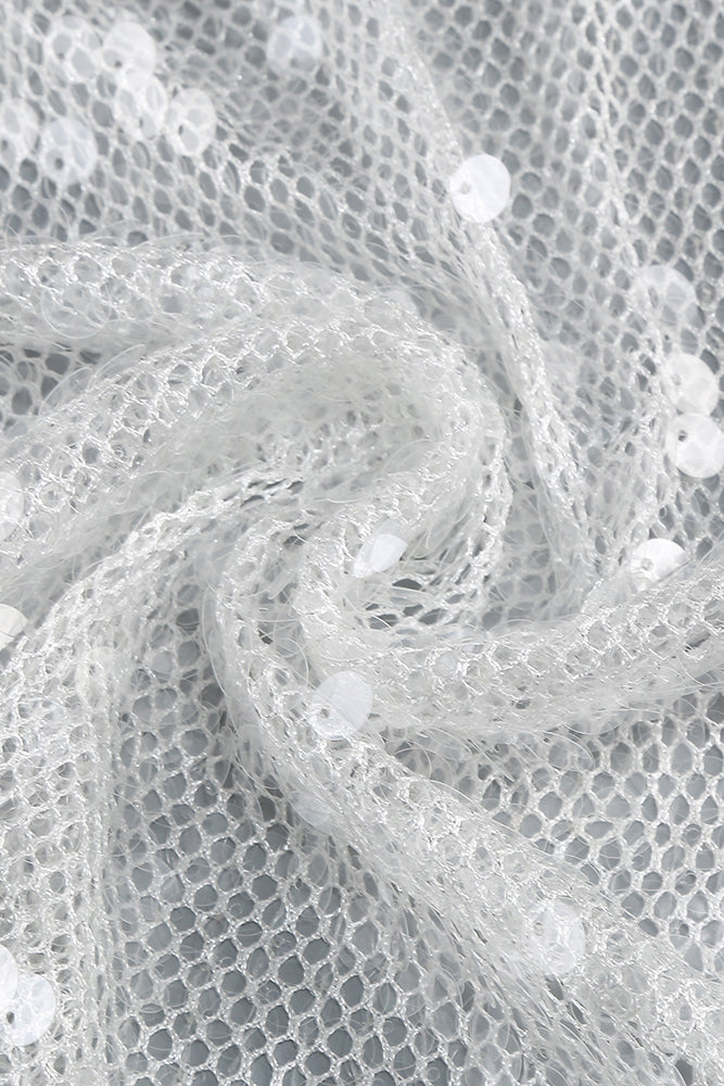 Handmade Sequin Chain Semi Sheer Dress