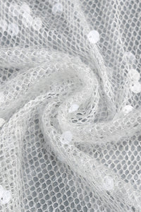 Handmade Sequin Chain Semi Sheer Dress