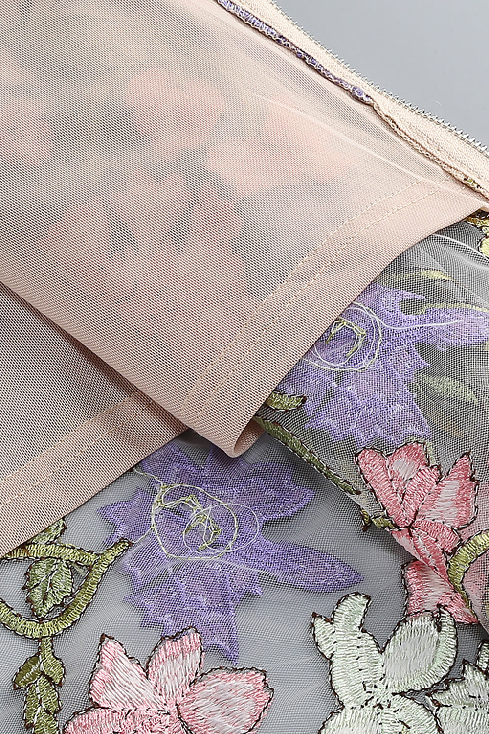 Iris Floral Strapless Ankle Dress in Pink Purple Multi