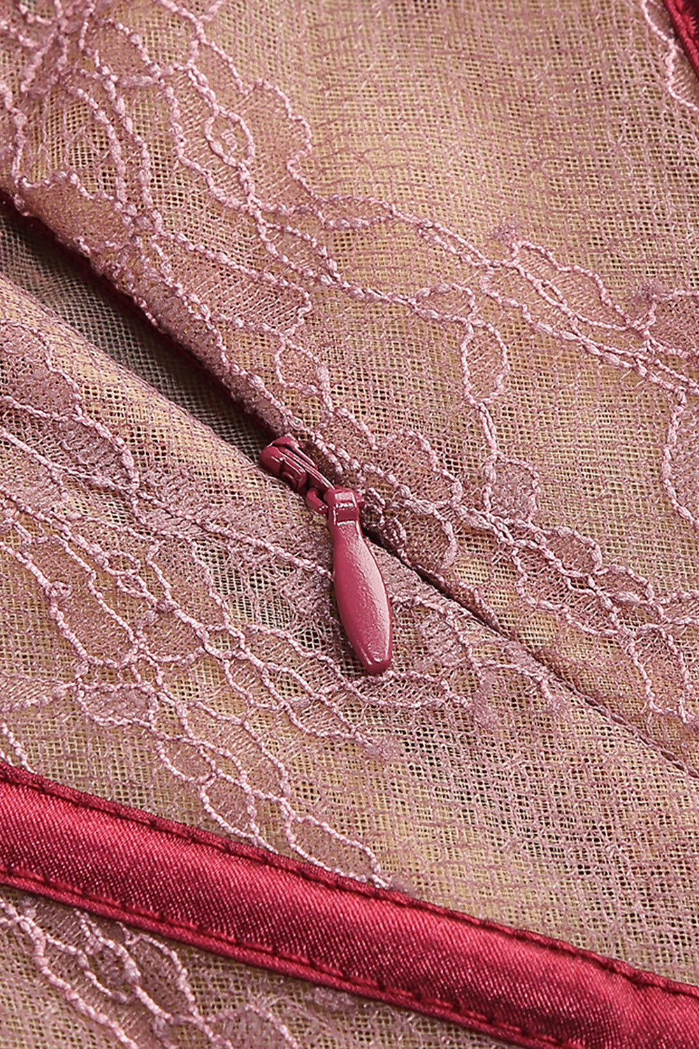 Lace-panel Gathered Mini Dress