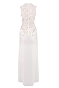 Lace Floral Embellished Maxi Dress