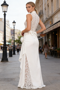 Lace Floral Embellished Maxi Dress