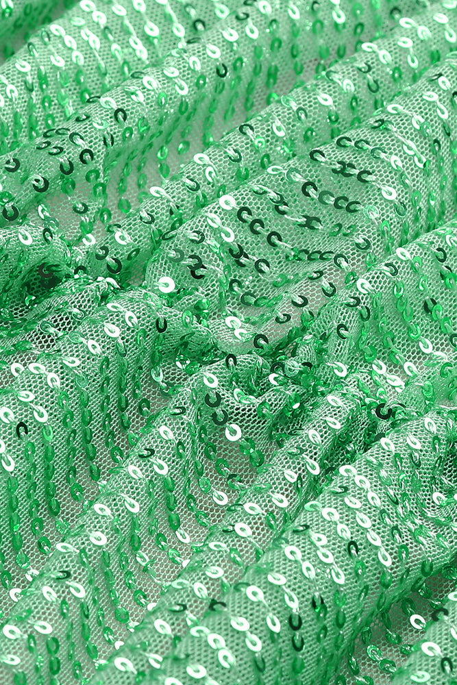 Lace Sequin-embroidered Ruched Slit Gown