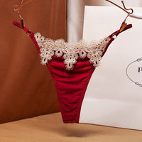 Ladies Embroidered Thongs